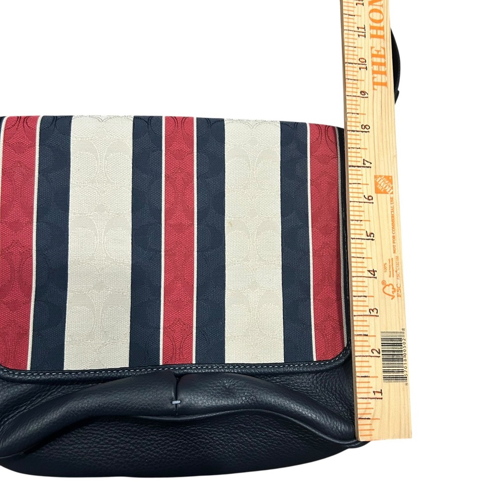 Coach Thompson Small Map Bag In Signature Jacquard With Stripes Messenger - Picture 5 of 8